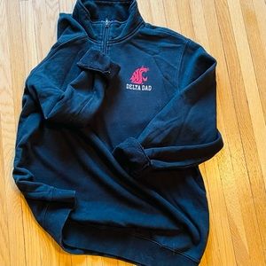 **RARE** WSU Cougars 2013 Delta Dad’s Weekend 3/4 Zip Pullover - XL